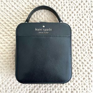 Kate Spade New York Daisy Vanity Crossbody Bag Black Mini Purse Leather UGC